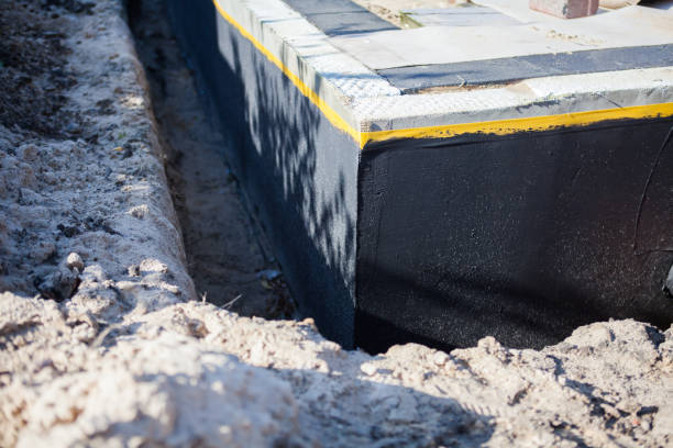 Professional Exterior Waterproofing technician working in Nappanee, IN